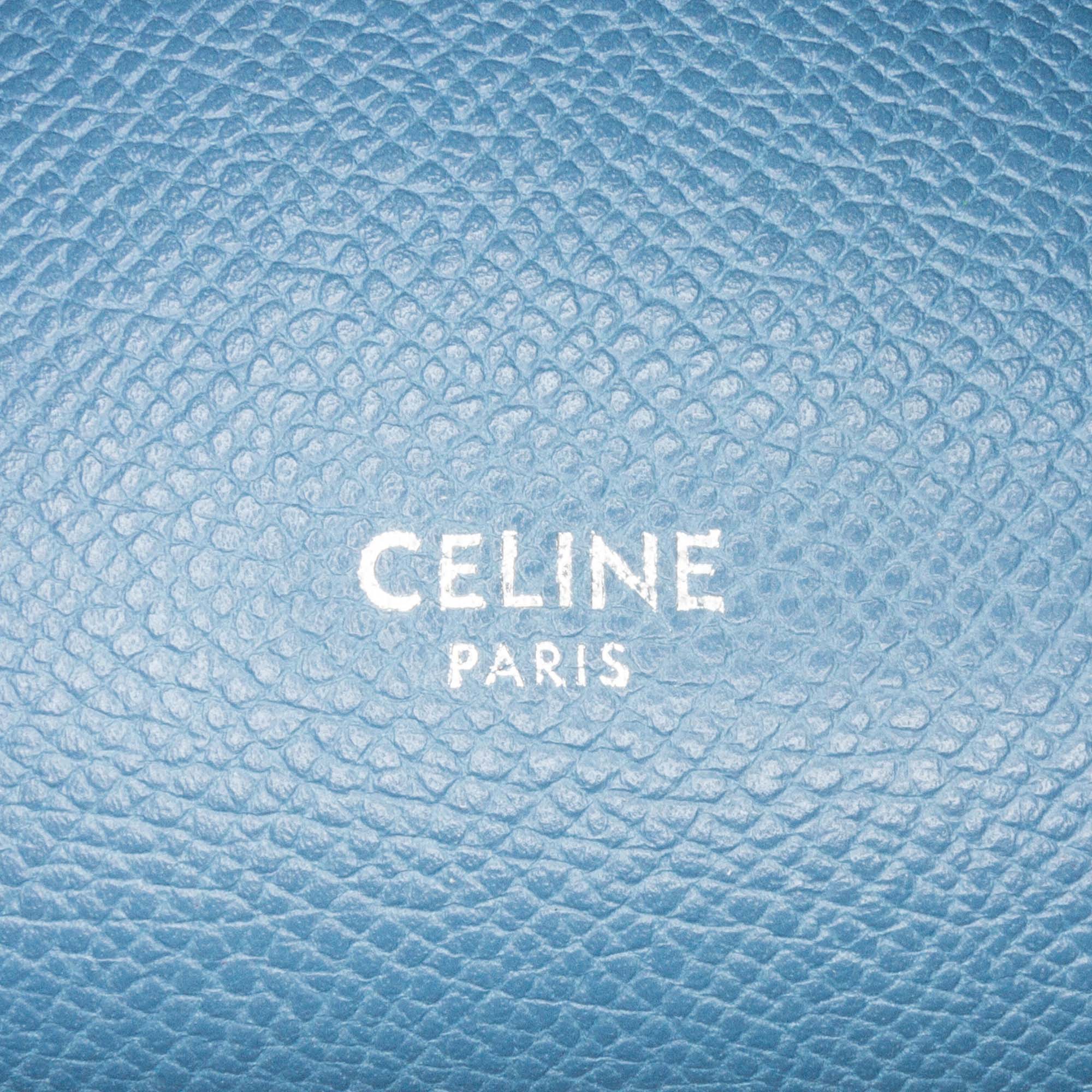Celine | Pre-Owned Nano Grained Calfskin Belt Bag | Blue