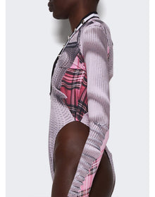 Y/Project x Jean Paul Gaultier | Women | Trompe-l'oeil Cardigan Bodysuit | Pink