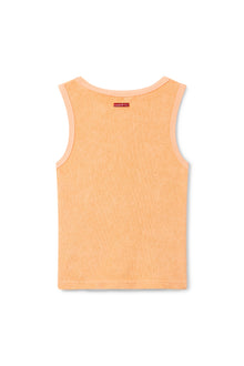 Women | Vintage Terry Fast Back V-Neck Tank | Orange Creamsicle