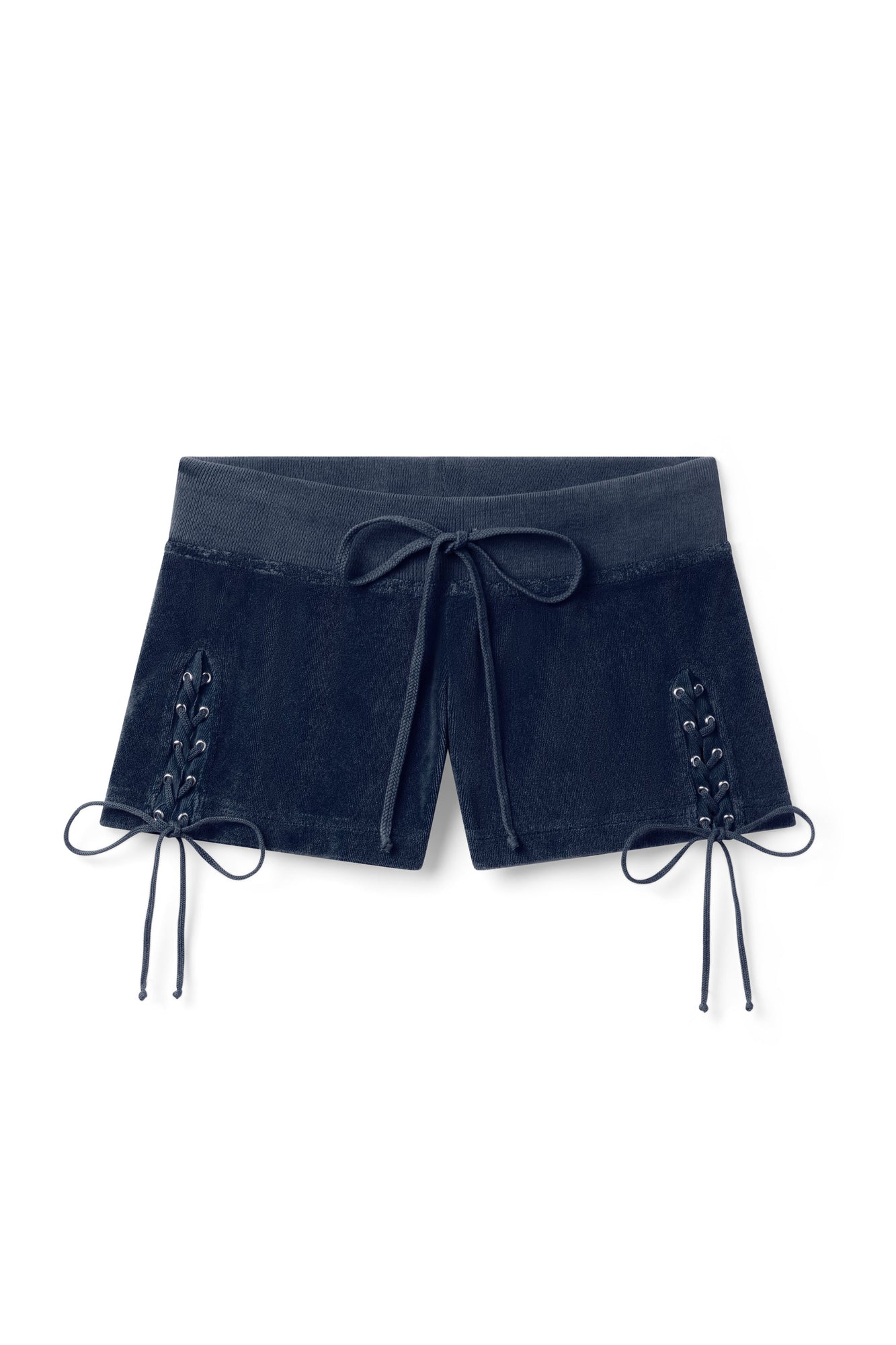Women | Vintage Terry Lace-Up Short | Past Midnight