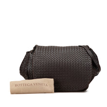 Bottega Veneta | Pre-Owned Intrecciato Flap Crossbody | Brown