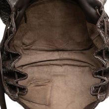 Bottega Veneta | Pre-Owned Intrecciato Flap Crossbody | Brown