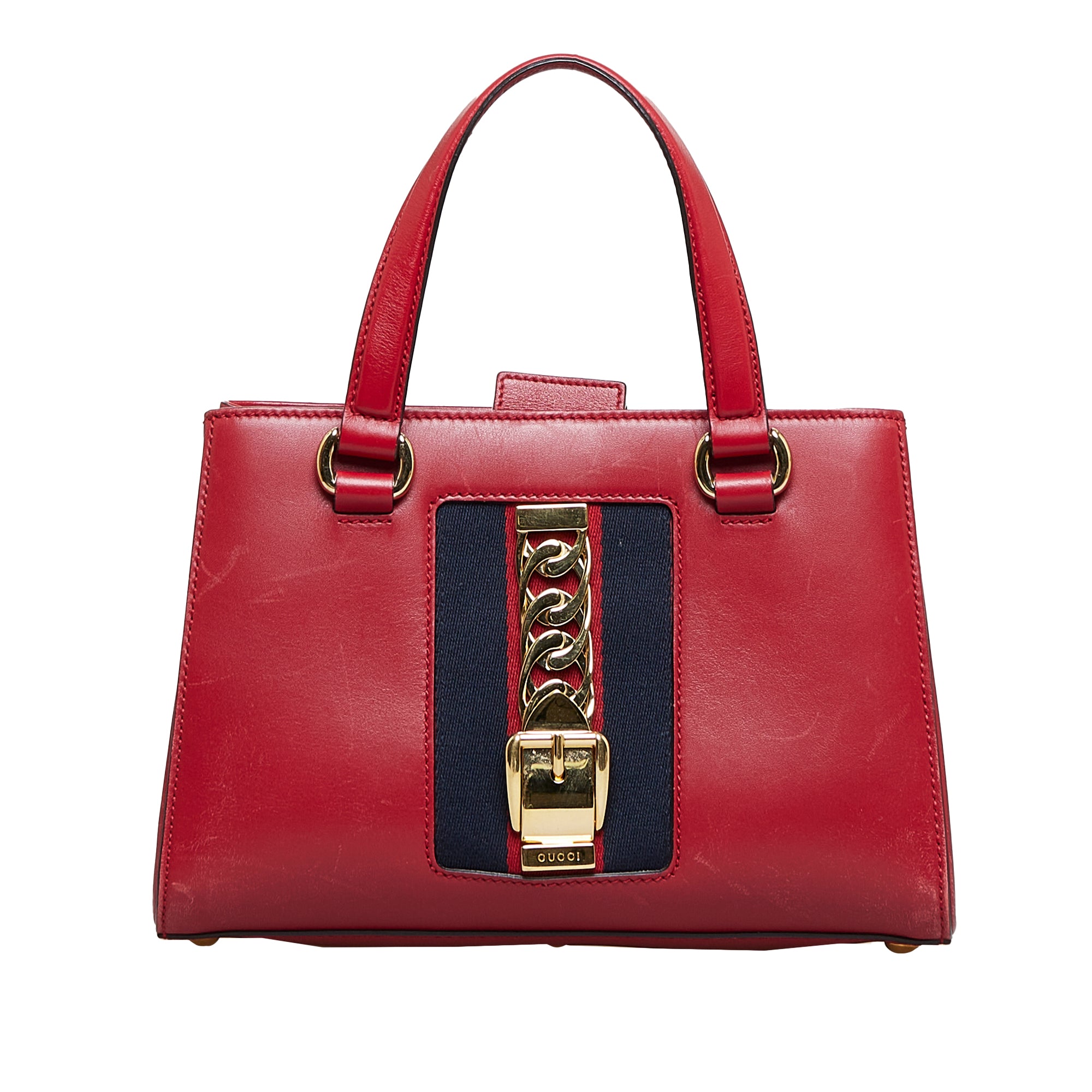 Gucci | Pre-Owned Sylvie Web Top Handle Satchel | Red
