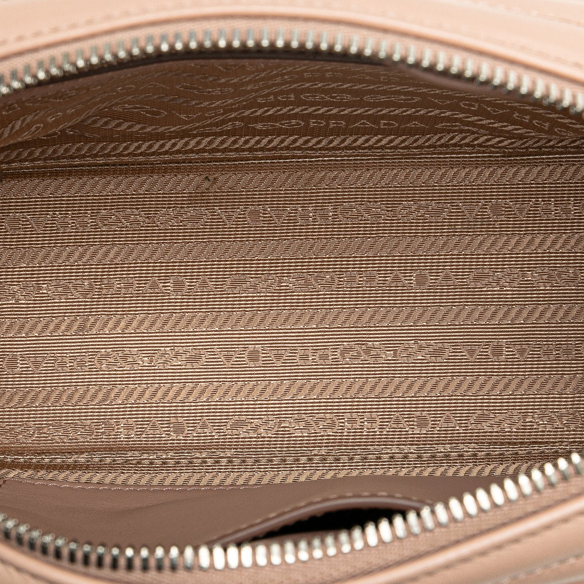 Prada | Pre-Owned Soft Calf Diagramme Crossbody | Brown