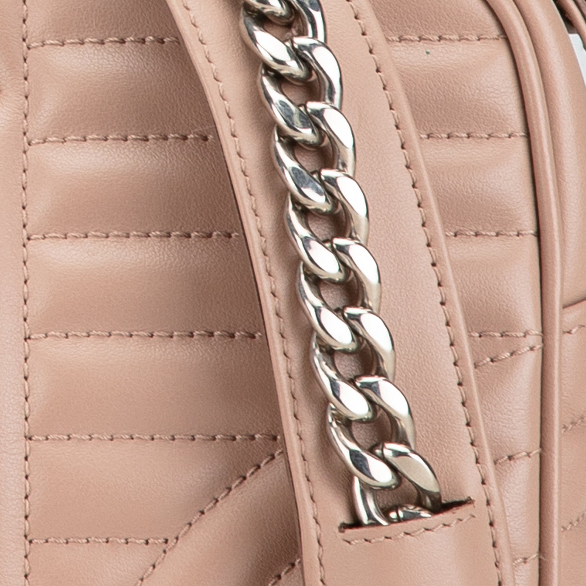 Prada | Pre-Owned Soft Calf Diagramme Crossbody | Brown