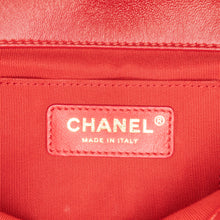 Chanel | Pre-Owned Mini Quilted Lambskin Soft Square Flap | Red
