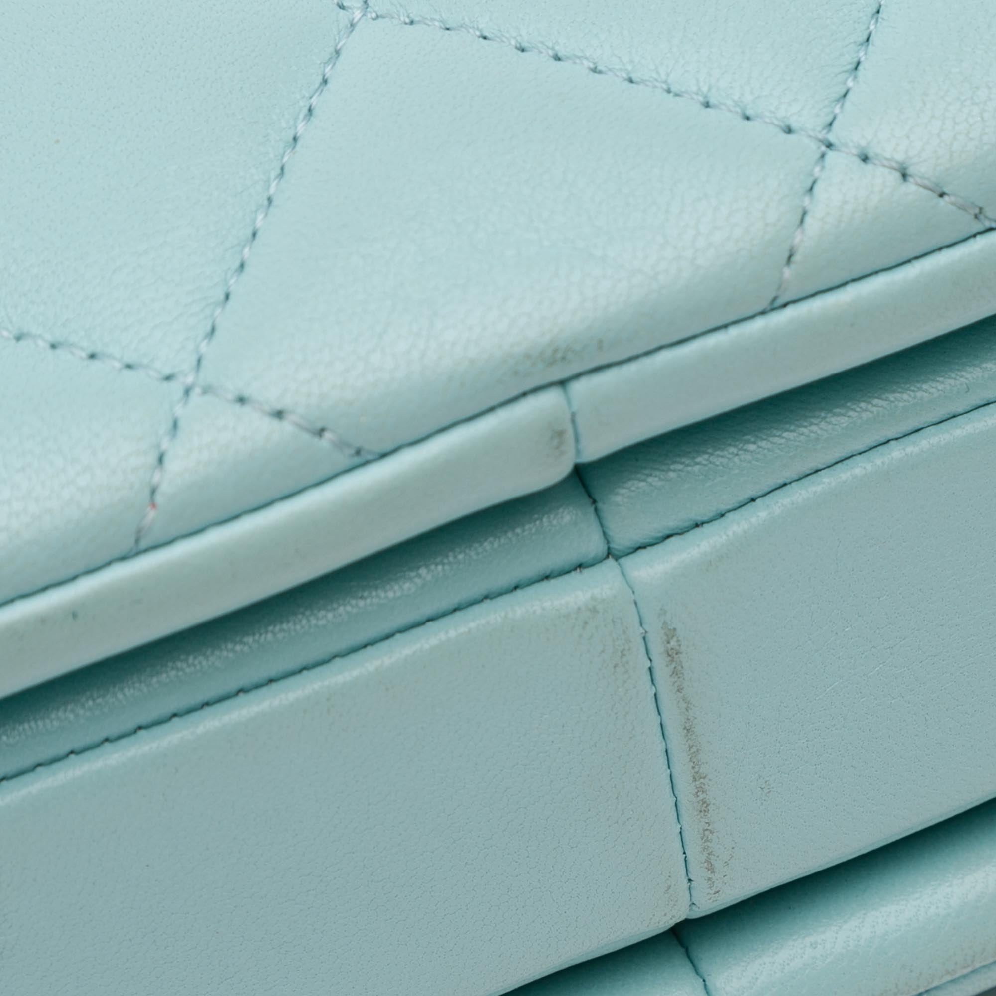 Chanel | Pre-Owned Small Quilted Lambskin Trendy CC Flap | Blue/Light Blue