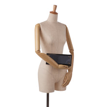 Gucci | Pre-Owned Tempered Glass Broadway Clutch | Black