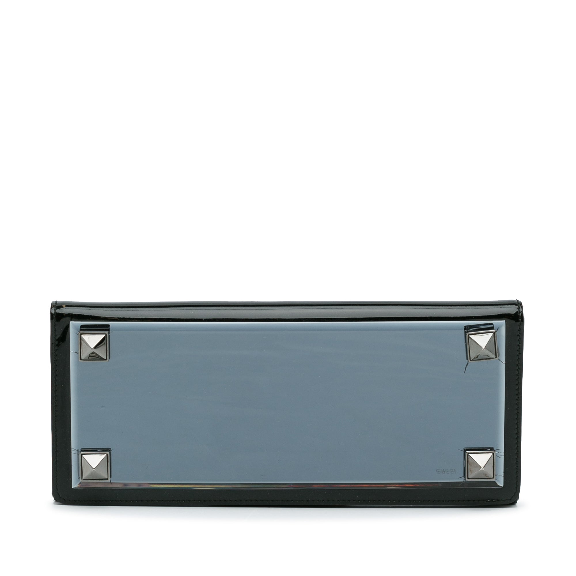 Gucci | Pre-Owned Tempered Glass Broadway Clutch | Black