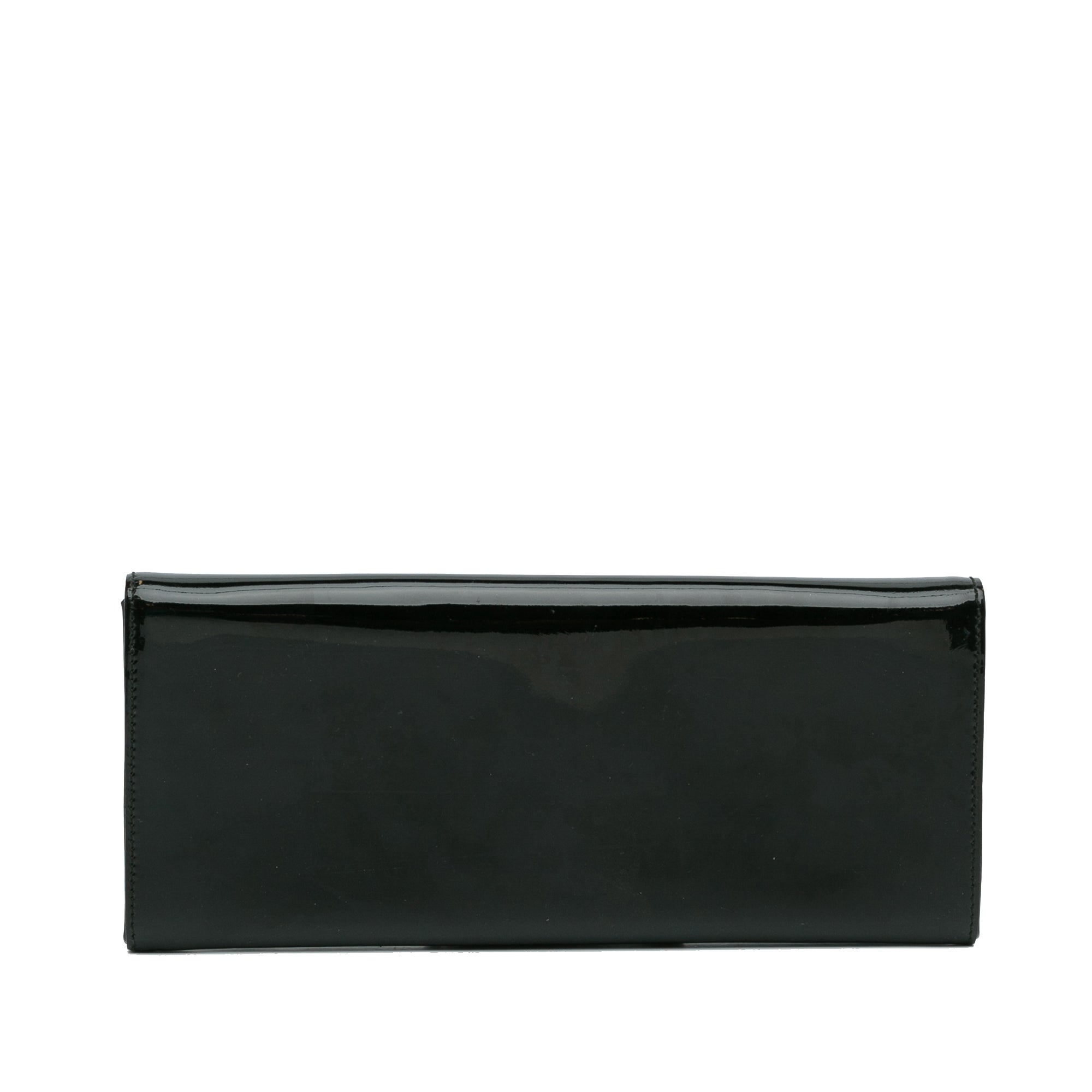 Gucci | Pre-Owned Tempered Glass Broadway Clutch | Black