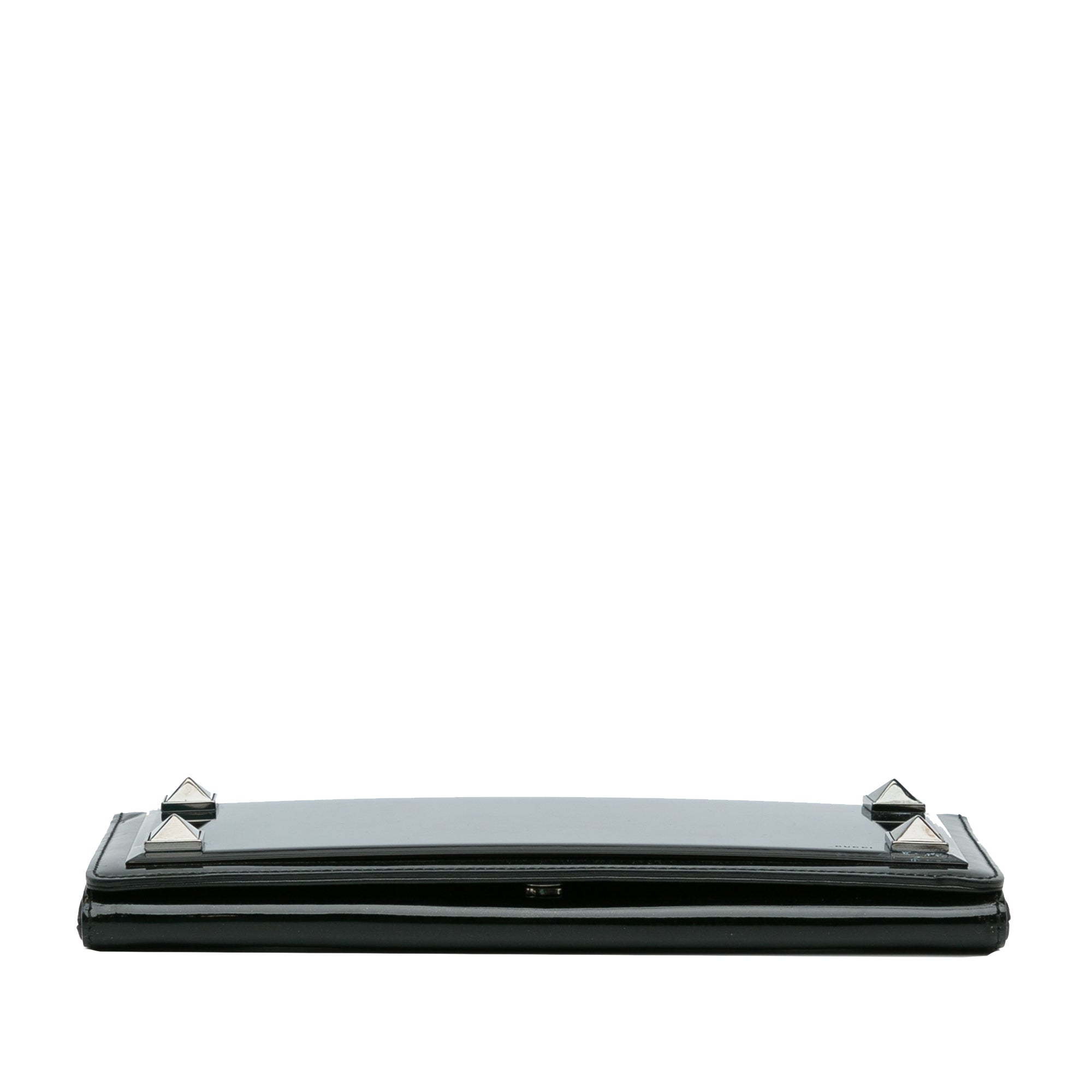 Gucci | Pre-Owned Tempered Glass Broadway Clutch | Black