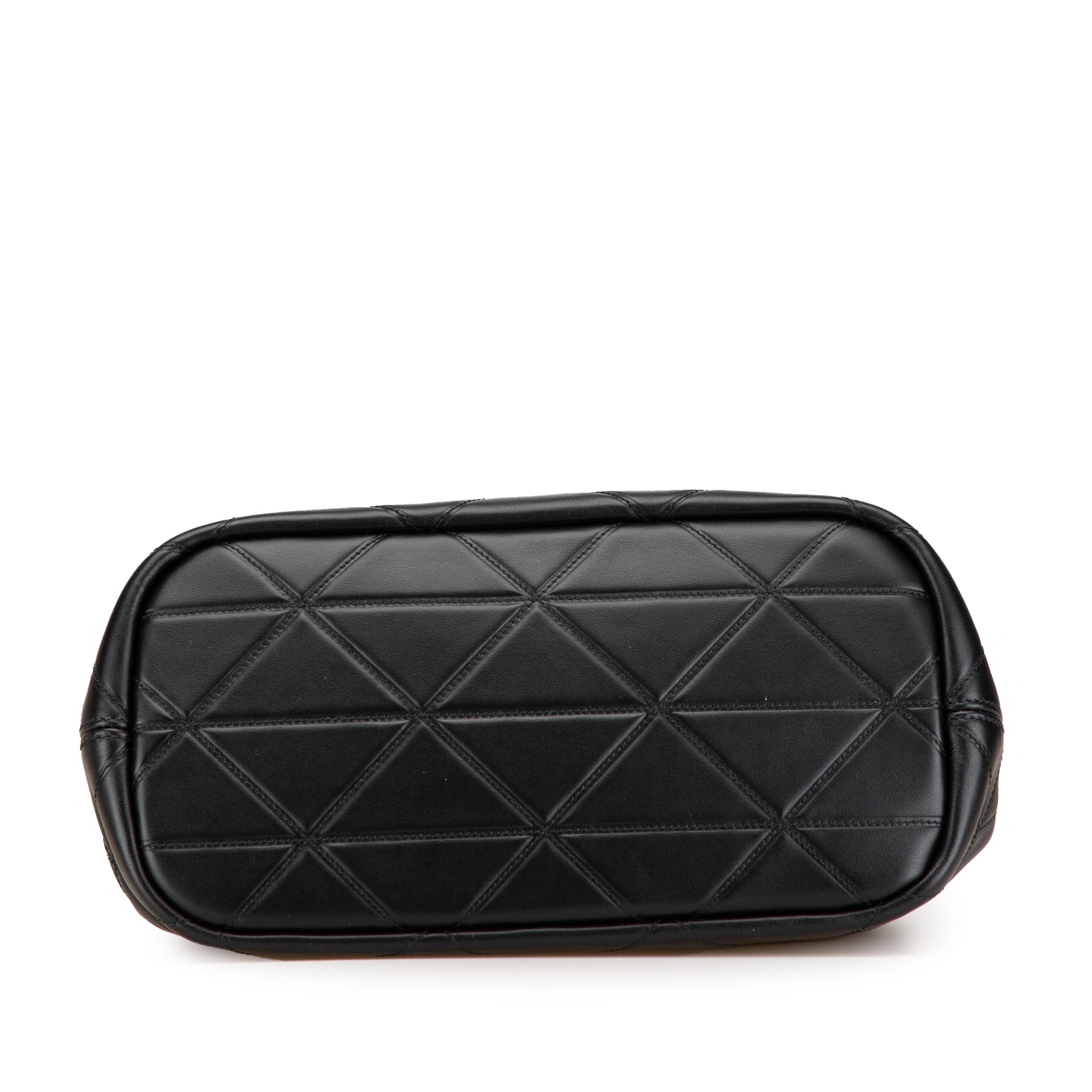 Prada | Pre-Owned Small Quilted Lambskin Satchel | Black