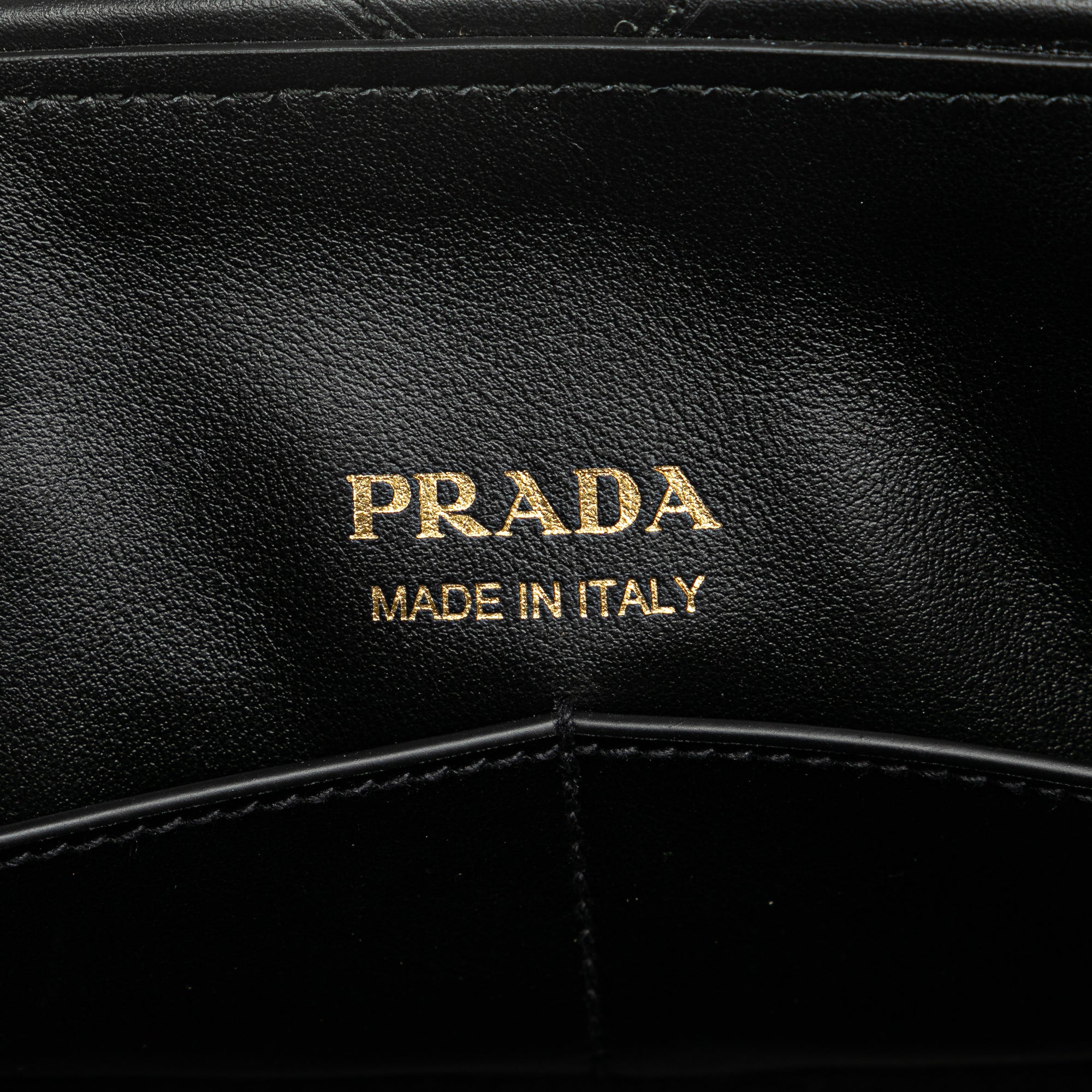 Prada | Pre-Owned Small Quilted Lambskin Satchel | Black