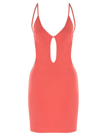 Zeynep Arçay | Women | Key Hole Mini Dress | Pink