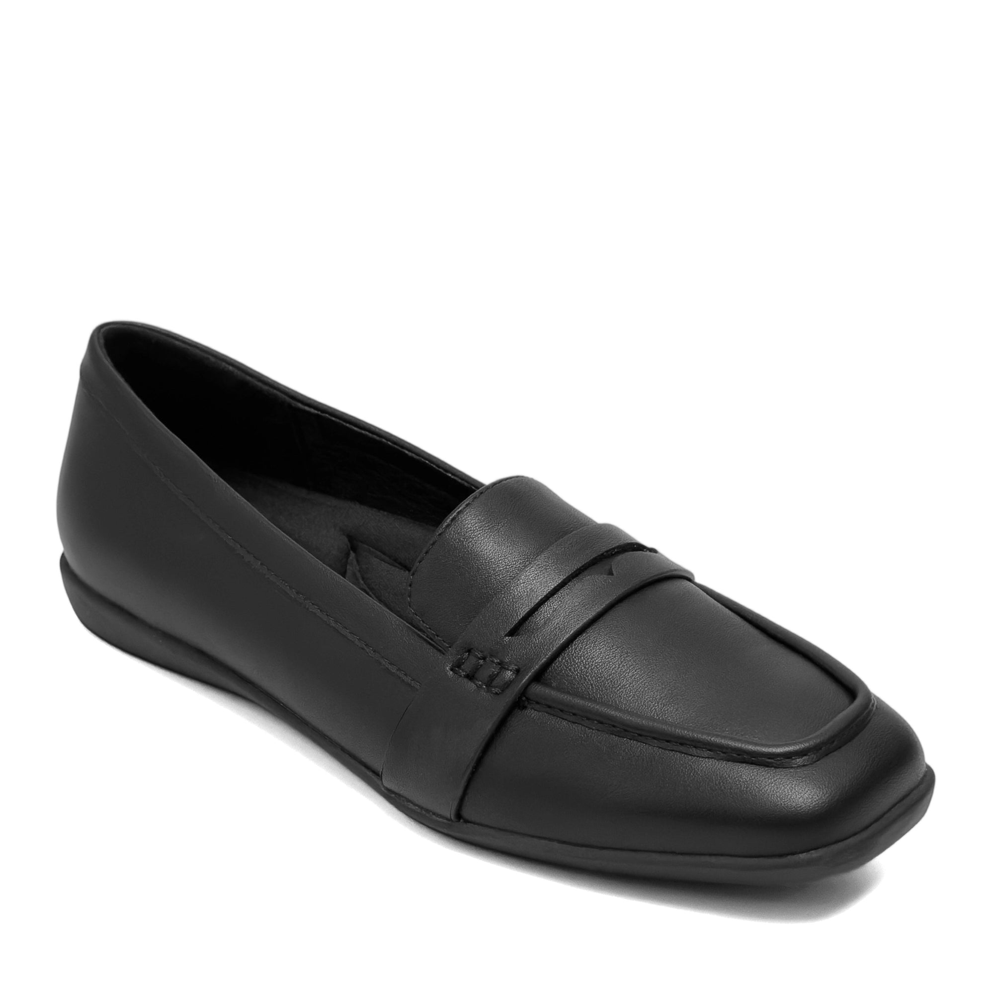 Kody Casual Loafer | Black Faux Nappa