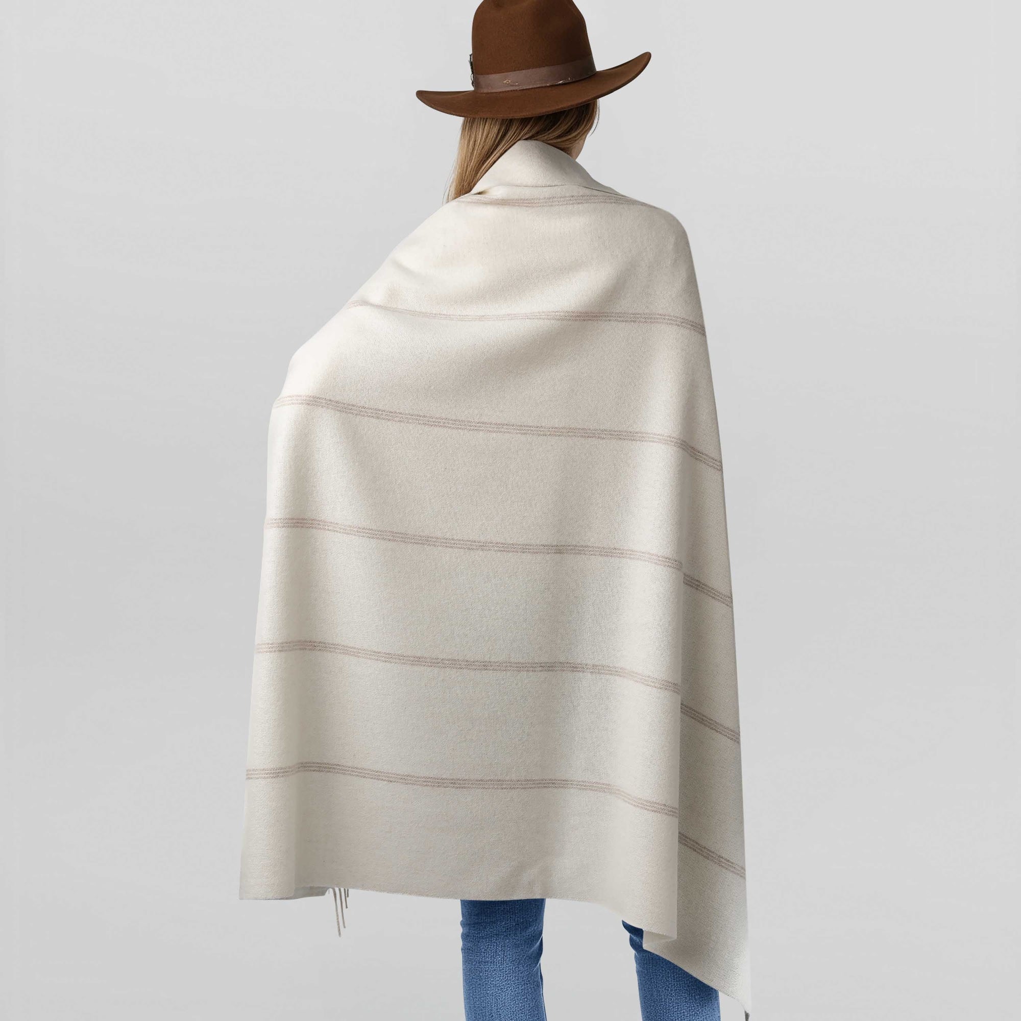 Unisex | Notting Hill Wrap | Ivory / Beige