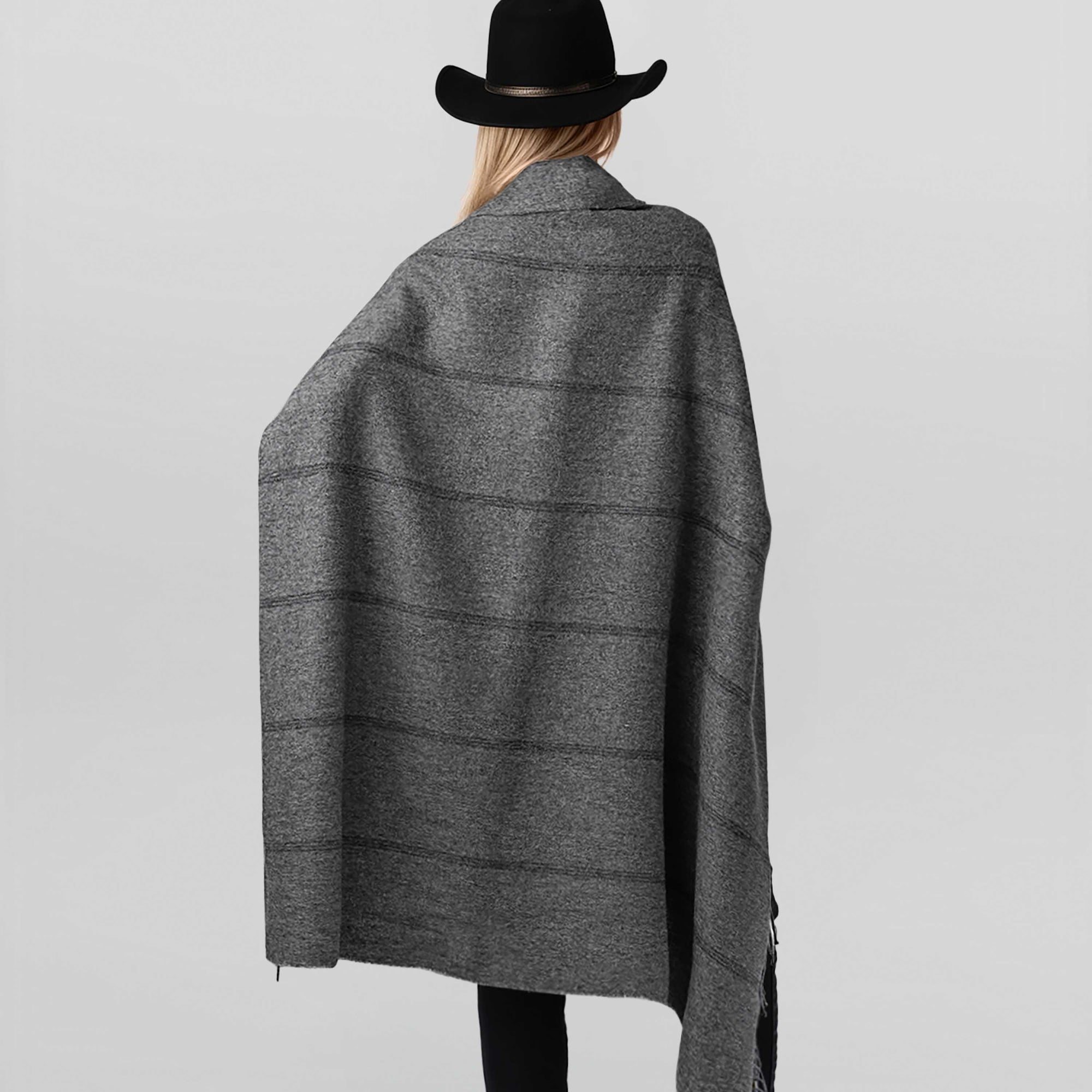 Unisex | Notting Hill Wrap | Light Grey / Charcoal