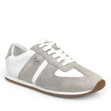 Jett Sneaker Lace Up | White Nylon/Faux Suede