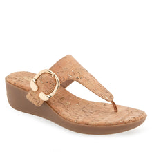 Izola Sandal Wedge | Natural/Gold Cork