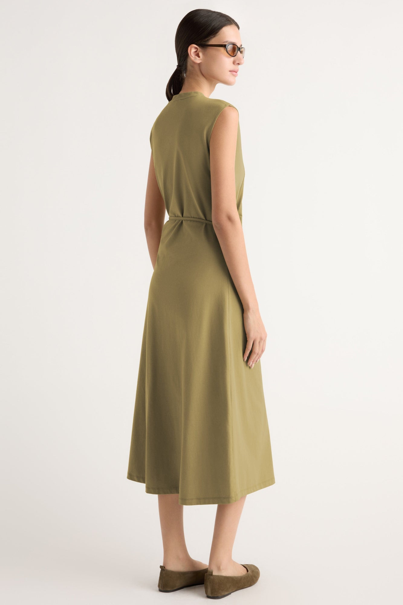 Karolina | Agnes Twist-Drape Jersey Dress in Size Extra Small