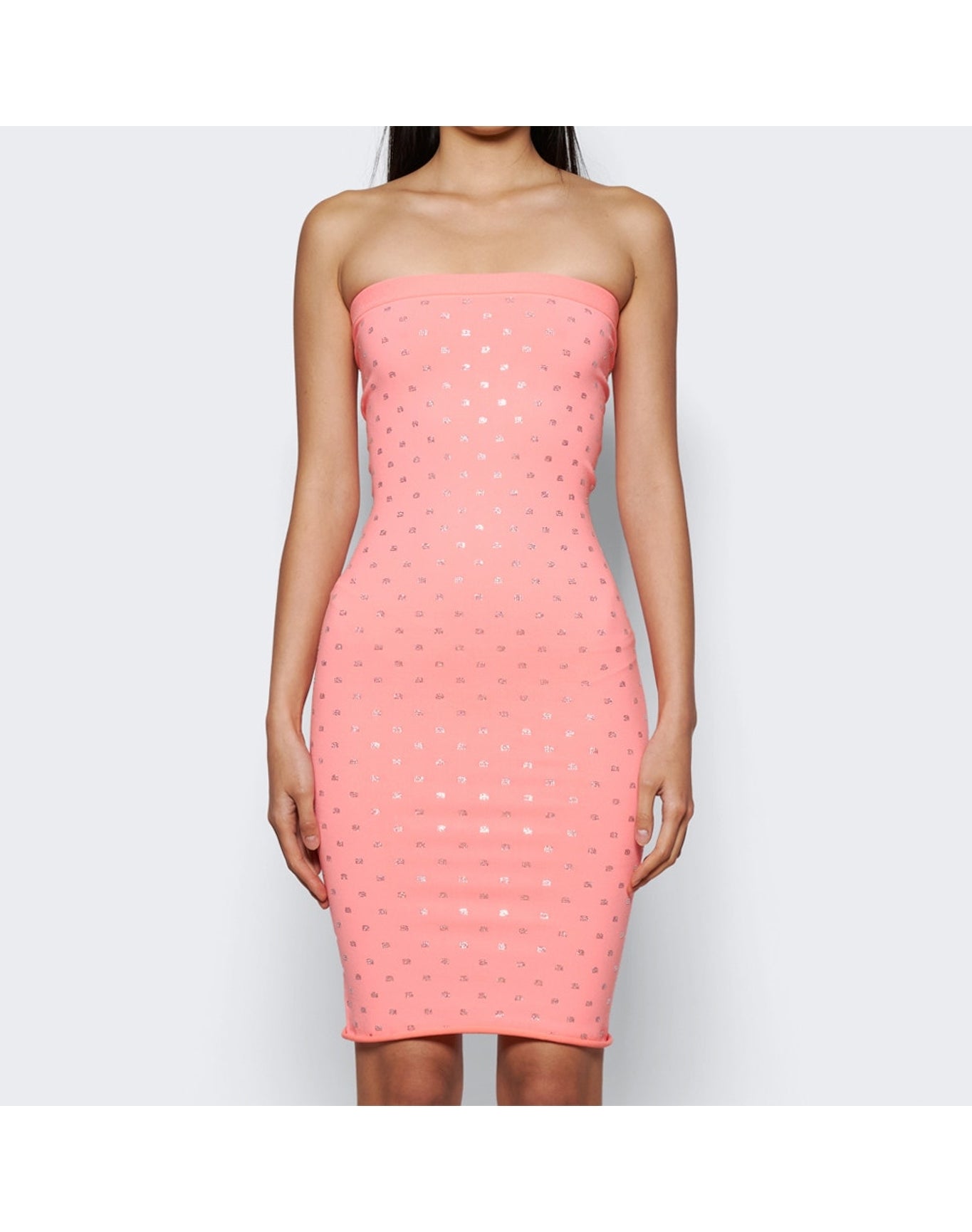 Alexander Wang | Women | Strapless Midi Dress With Elastic Anime | Pink
