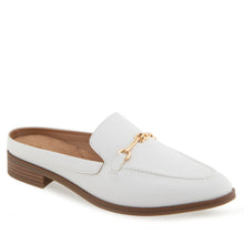 Erik Tailored Mule | Bright White Faux Leather