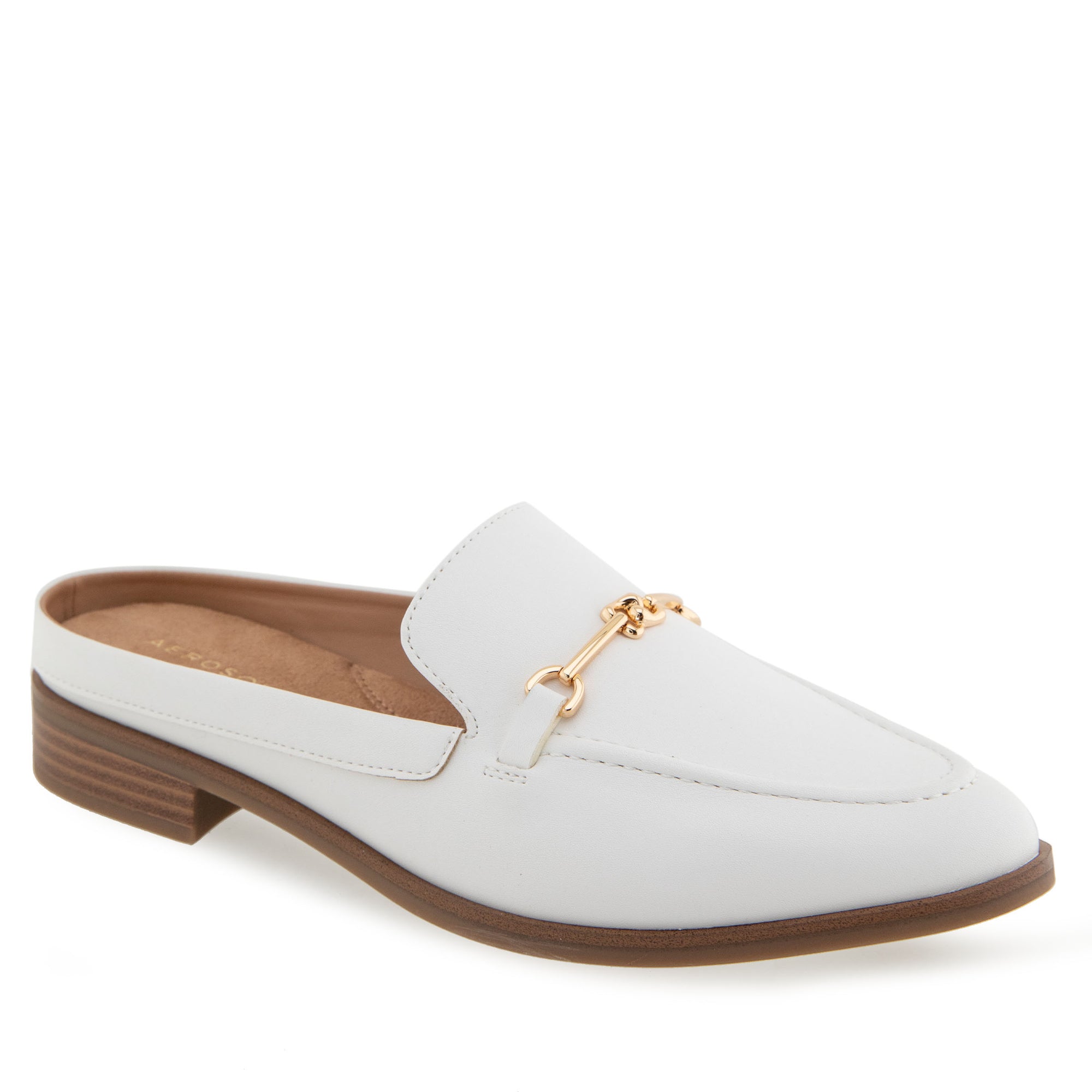 Erik Tailored Mule | Bright White Faux Leather