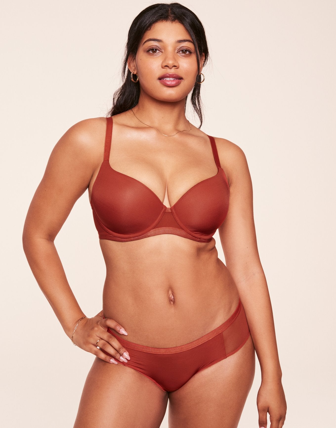 Adore Me Fallon in color Ketchup and shape full coverage