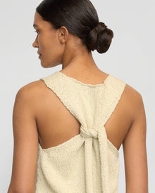 Vanessa | Arinna Tie-Racerback Organic Cotton Tank in Size Small