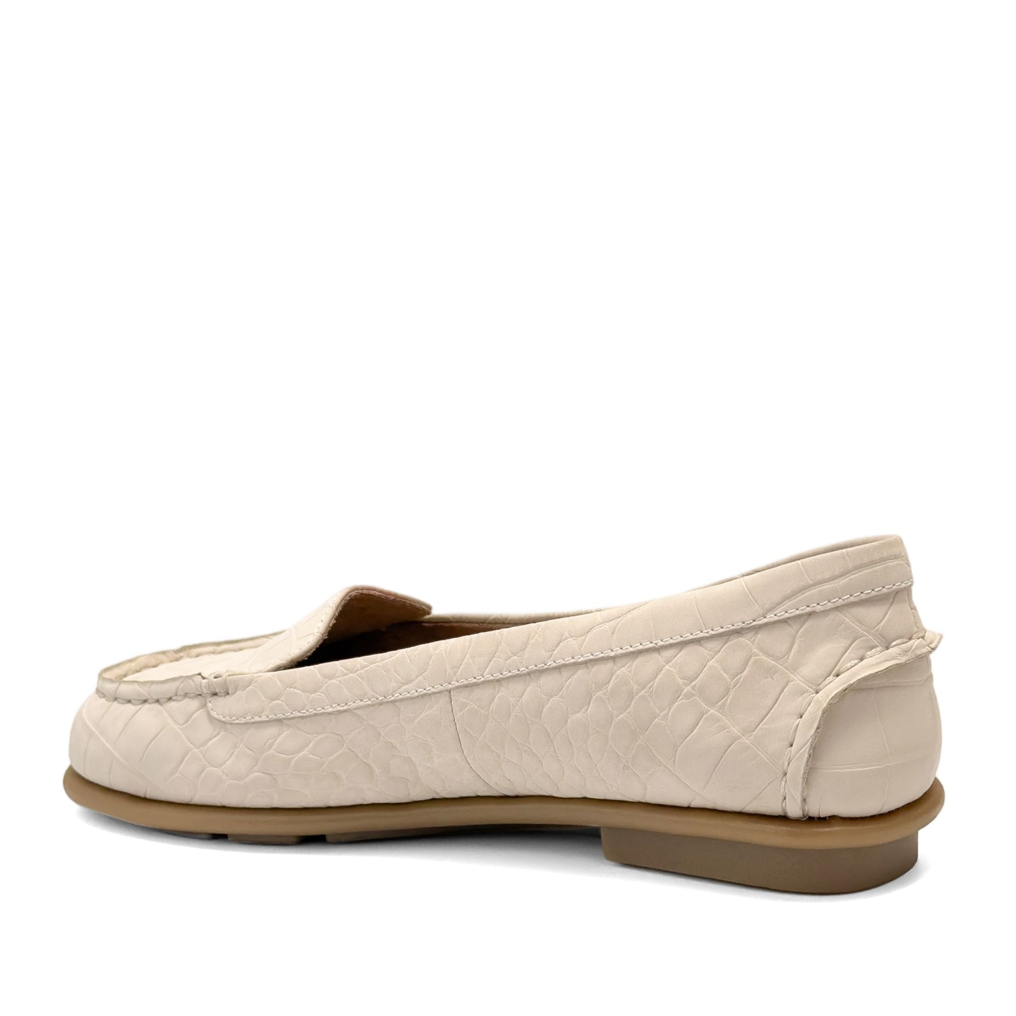 Wonder Casual Loafer | Stone Faux Crochet Nubuck