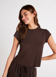 Baby Crew Tee | Chestnut Brown