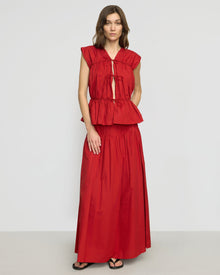 Renee | Bao Organic Cotton Drop-Waist Skirt in Size Small