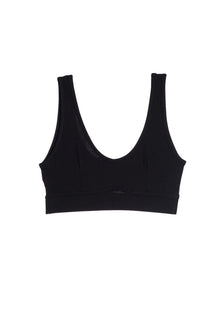 Base Layer Soft Cut Out Bralette | Black