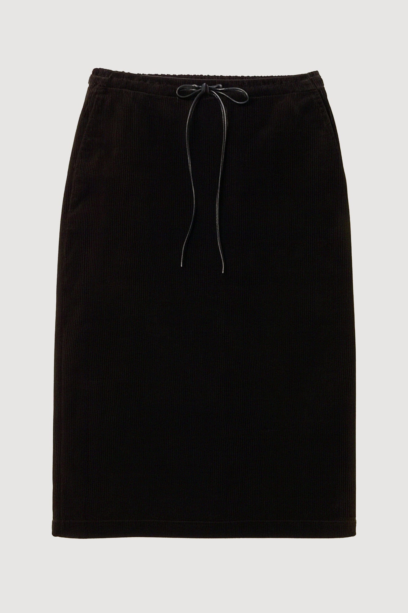 Kelsey | Bellamy Corduroy Tie-Waist Skirt in Size Small - Flat