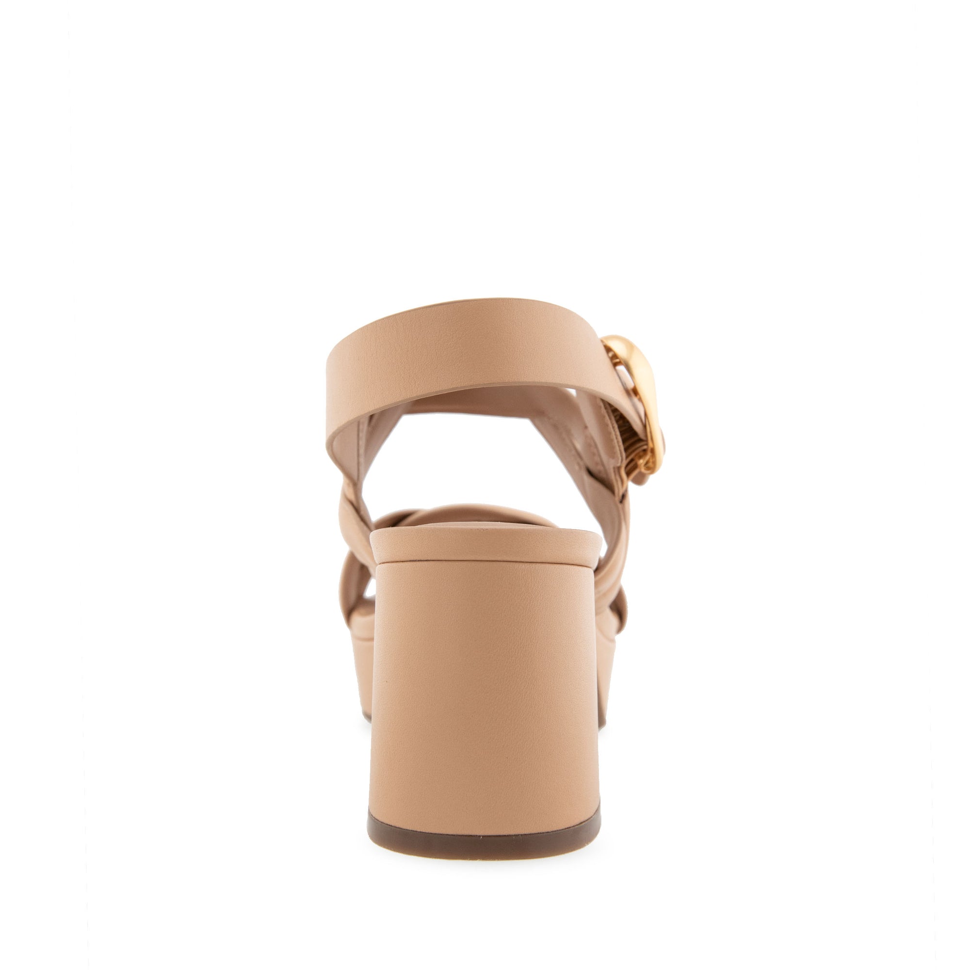 Camea Sandal Platform | Beige Bisque Leather
