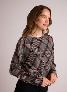 Bias Dolman Sleeve Top | Winter Glen Plaid