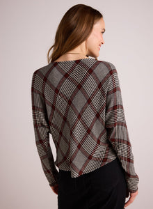 Bias Dolman Sleeve Top | Winter Glen Plaid