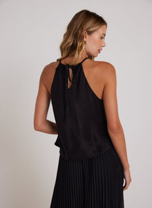 Bias Halter Top | Black