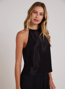 Bias Halter Top | Black
