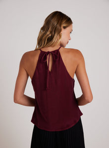 Bias Halter Top | Deep Plum