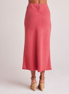 Bias Midi Skirt | Riviera Red