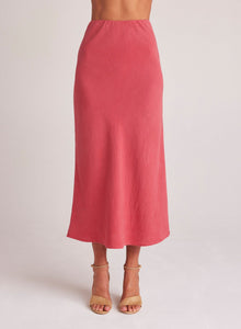 Bias Midi Skirt | Riviera Red