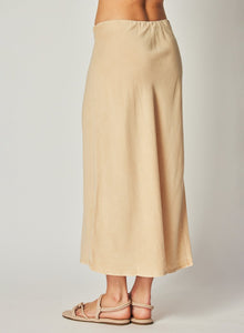 Bias Midi Skirt | Summer Khaki