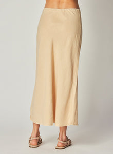 Bias Midi Skirt | Summer Khaki