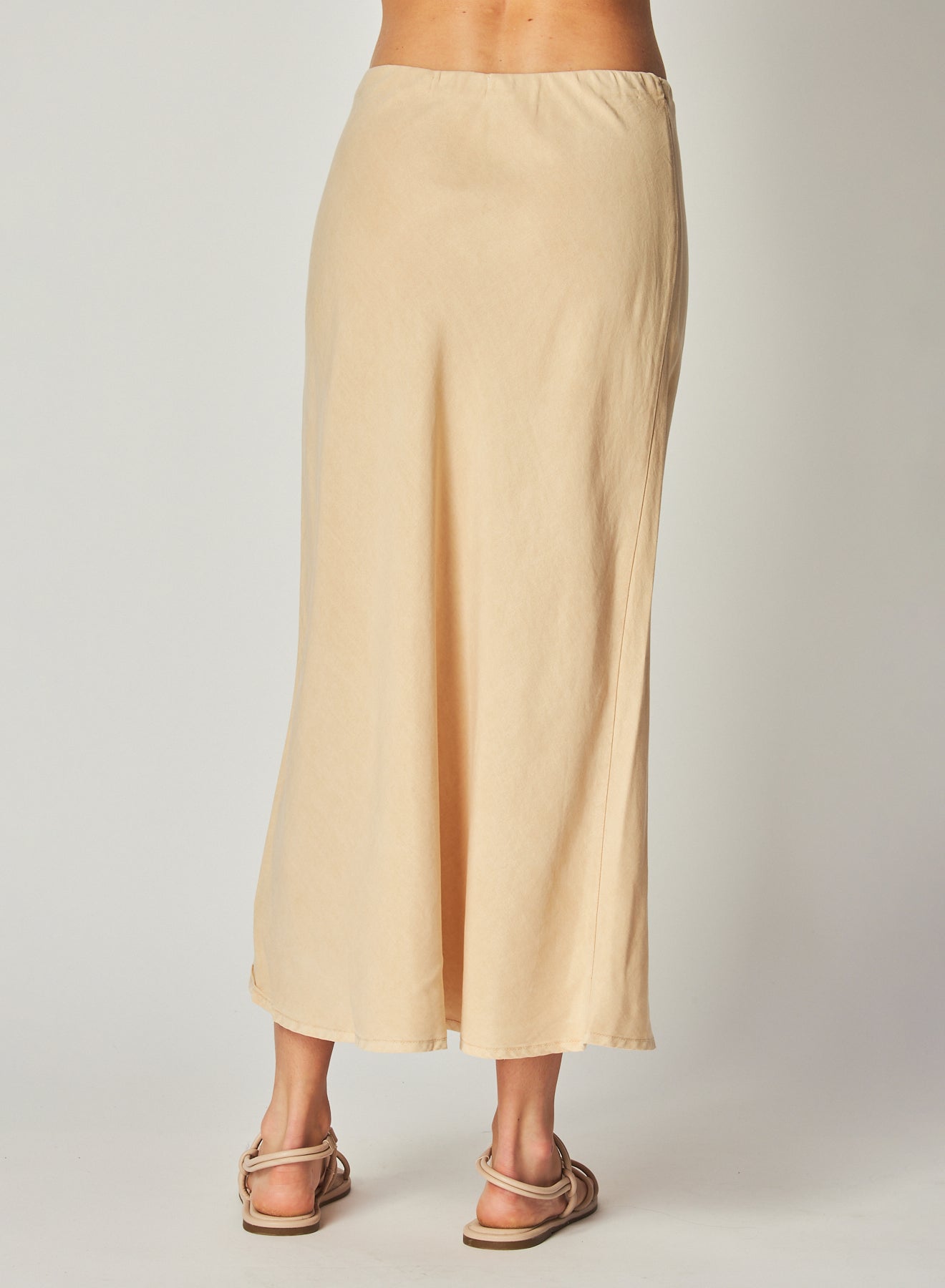 Bias Midi Skirt | Summer Khaki