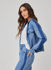 Billie Tacked Sleeve Denim Jacket | Vintage Laguna Wash