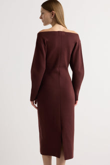 Marije | Blythe Wide Boat-Neck Dress in Size Small 