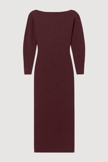 Marije | Blythe Wide Boat-Neck Dress in Size Small - Flat