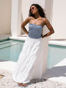 Tiered Maxi Skirt | White