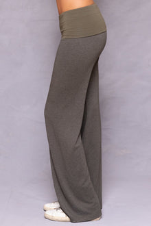 Women | Butter Terry Rolldown Bootleg Flare Sweatpant | Olive